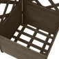 vidaXL Eck-Spalier mit Pflanzkasten Grau 40x40x150cm Massivholz Tanne vidaXL Eck-Spalier mit Pflanzkasten Grau 40x40x150cm Massivholz Tanne
