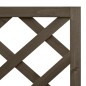 vidaXL Eck-Spalier mit Pflanzkasten Grau 40x40x150cm Massivholz Tanne vidaXL Eck-Spalier mit Pflanzkasten Grau 40x40x150cm Massivholz Tanne