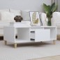Couchtisch Weiß 90x50x36,5 cm Holzwerkstoff Couchtisch Weiß 90x50x36,5 cm Holzwerkstoff