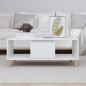 Couchtisch Weiß 90x50x36,5 cm Holzwerkstoff Couchtisch Weiß 90x50x36,5 cm Holzwerkstoff