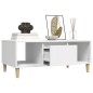 Couchtisch Weiß 90x50x36,5 cm Holzwerkstoff Couchtisch Weiß 90x50x36,5 cm Holzwerkstoff