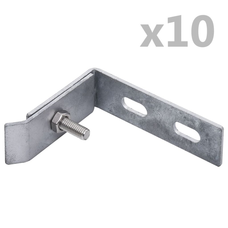 Wand-Eckverbinder 10 Sets Silbern Wand-Eckverbinder 10 Sets Silbern