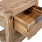 Nachttisch mit Schublade 40x30x48 cm Akazie Massivholz Nachttisch mit Schublade 40x30x48 cm Akazie Massivholz