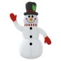 Aufblasbarer Schneemann mit LEDs 120 cm Aufblasbarer Schneemann mit LEDs 120 cm