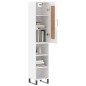 vidaXL Highboard Hochglanz-Weiß 34,5x34x180 cm Holzwerkstoff vidaXL Highboard Hochglanz-Weiß 34,5x34x180 cm Holzwerkstoff