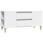 TV-Schrank Weiß 102x44,5x50 cm Holzwerkstoff TV-Schrank Weiß 102x44,5x50 cm Holzwerkstoff