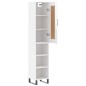 vidaXL Highboard Hochglanz-Weiß 34,5x34x180 cm Holzwerkstoff vidaXL Highboard Hochglanz-Weiß 34,5x34x180 cm Holzwerkstoff