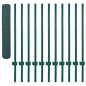 Maschendrahtzaun mit Pfosten Stahl 25 x 1 m Grün Maschendrahtzaun mit Pfosten Stahl 25 x 1 m Grün