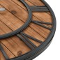 Wanduhr Vintage mit Quarzwerk Holz und Metall 60 cm XXL Wanduhr Vintage mit Quarzwerk Holz und Metall 60 cm XXL