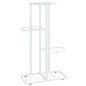 Blumenständer 4-Etagen 43x22x76 cm Weiß Metall Blumenständer 4-Etagen 43x22x76 cm Weiß Metall