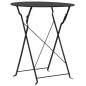 3-tlg. Bistro-Set Stahl Schwarz 3-tlg. Bistro-Set Stahl Schwarz