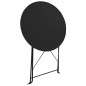 3-tlg. Bistro-Set Stahl Schwarz 3-tlg. Bistro-Set Stahl Schwarz