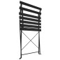 3-tlg. Bistro-Set Stahl Schwarz 3-tlg. Bistro-Set Stahl Schwarz