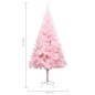 Künstlicher Weihnachtsbaum mit Ständer 240 cm PVC Rosa Künstlicher Weihnachtsbaum mit Ständer 240 cm PVC Rosa