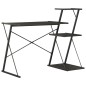 vidaXL Schreibtisch mit Regal Schwarz 116×50×93 cm vidaXL Schreibtisch mit Regal Schwarz 116×50×93 cm
