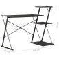 vidaXL Schreibtisch mit Regal Schwarz 116×50×93 cm vidaXL Schreibtisch mit Regal Schwarz 116×50×93 cm