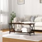 Couchtisch Räuchereiche 100x45x45 cm Holzwerkstoff und Eisen Couchtisch Räuchereiche 100x45x45 cm Holzwerkstoff und Eisen