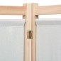 vidaXL 3-teiliger Raumteiler Creme 120 x 170 x 4 cm Stoff vidaXL 3-teiliger Raumteiler Creme 120 x 170 x 4 cm Stoff