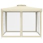 vidaXL Pavillon mit Doppeldach Creme 3x3x2,68 m Stoff vidaXL Pavillon mit Doppeldach Creme 3x3x2,68 m Stoff