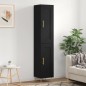 Highboard Schwarz 34,5x34x180 cm Holzwerkstoff Highboard Schwarz 34,5x34x180 cm Holzwerkstoff