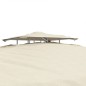 vidaXL Pavillon mit Doppeldach Creme 3x3x2,68 m Stoff vidaXL Pavillon mit Doppeldach Creme 3x3x2,68 m Stoff