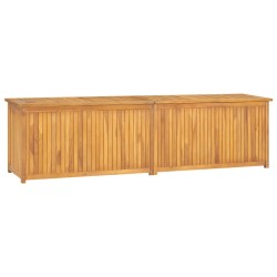 Gartenbox 200x50x55 cm Massivholz Teak
