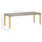 Gartenbank 80 cm Poly Rattan Grau Gartenbank 80 cm Poly Rattan Grau