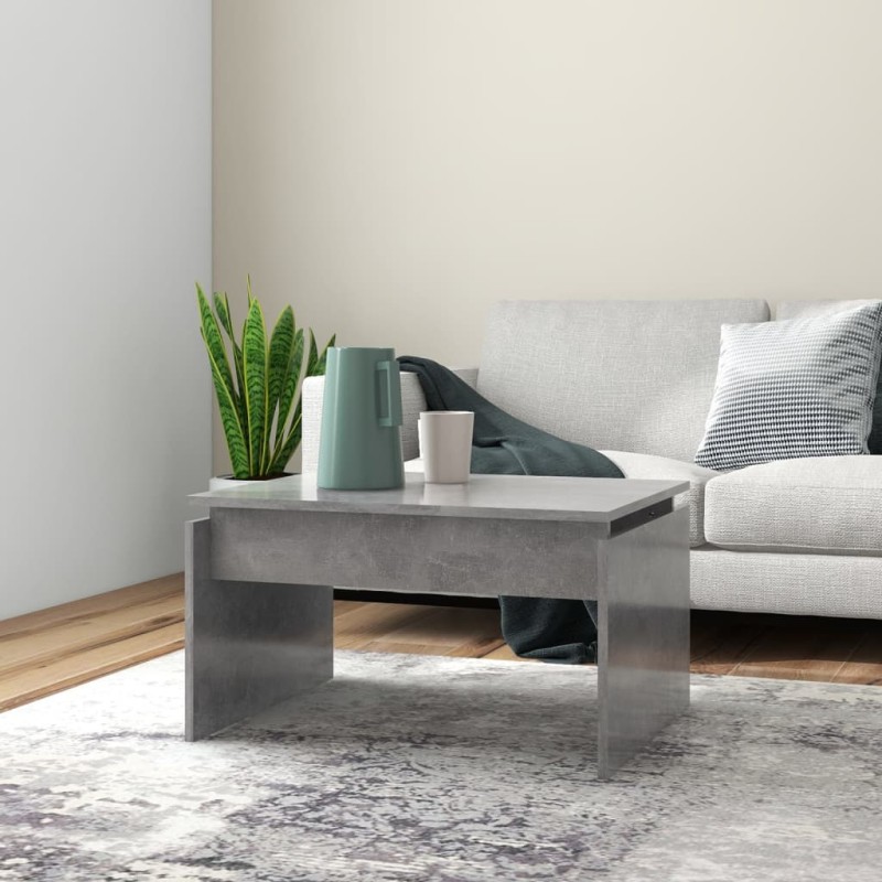 Couchtisch Betongrau 68x50x38 cm Holzwerkstoff Couchtisch Betongrau 68x50x38 cm Holzwerkstoff