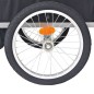 vidaXL Fahrradanhänger Rot und Schwarz 30 kg vidaXL Fahrradanhänger Rot und Schwarz 30 kg