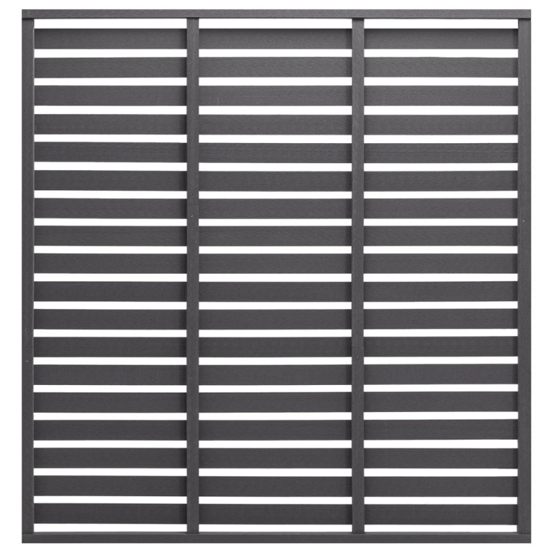 vidaXL Zaunelement WPC 180 x 180 cm Grau vidaXL Zaunelement WPC 180 x 180 cm Grau
