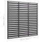 vidaXL Zaunelement WPC 180 x 180 cm Grau vidaXL Zaunelement WPC 180 x 180 cm Grau