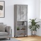 vidaXL Highboard Grau Sonoma 69,5x34x180 cm Holzwerkstoff vidaXL Highboard Grau Sonoma 69,5x34x180 cm Holzwerkstoff