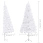 Künstlicher Eck-Weihnachtsbaum Weiß 150 cm PVC Künstlicher Eck-Weihnachtsbaum Weiß 150 cm PVC