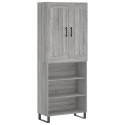 vidaXL Highboard Grau Sonoma 69,5x34x180 cm Holzwerkstoff