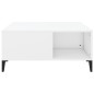 vidaXL Couchtisch Weiß 80x80x36,5 cm Holzwerkstoff vidaXL Couchtisch Weiß 80x80x36,5 cm Holzwerkstoff