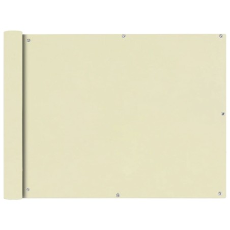 Balkonsichtschutz Oxfordgewebe 90x400 cm Creme