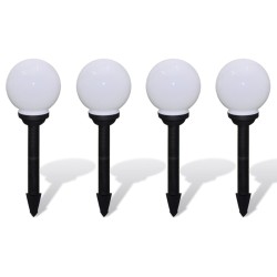 vidaXL Wegeleuchten 4 Stk. LED 15 cm mit Erdspieß