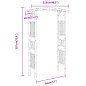 vidaXL Rosenbogen Bambus 118x40x187 cm vidaXL Rosenbogen Bambus 118x40x187 cm