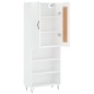 Highboard Hochglanz-Weiß 69,5x34x180 cm Holzwerkstoff Highboard Hochglanz-Weiß 69,5x34x180 cm Holzwerkstoff