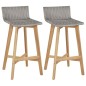 Barhocker 2 Stk. Massivholz Akazie Barhocker 2 Stk. Massivholz Akazie