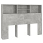 vidaXL Kopfteil mit Ablagen Betongrau 140x19x103,5 cm vidaXL Kopfteil mit Ablagen Betongrau 140x19x103,5 cm