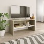 TV-Schrank Weiß Sonoma-Eiche 80x40x40 cm Holzwerkstoff TV-Schrank Weiß Sonoma-Eiche 80x40x40 cm Holzwerkstoff