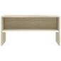 TV-Schrank Weiß Sonoma-Eiche 80x40x40 cm Holzwerkstoff TV-Schrank Weiß Sonoma-Eiche 80x40x40 cm Holzwerkstoff
