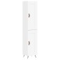 Highboard Weiß 34,5x34x180 cm Holzwerkstoff Highboard Weiß 34,5x34x180 cm Holzwerkstoff