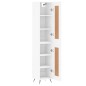 Highboard Weiß 34,5x34x180 cm Holzwerkstoff Highboard Weiß 34,5x34x180 cm Holzwerkstoff