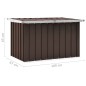 vidaXL Gartenbox Braun 109x67x65 cm vidaXL Gartenbox Braun 109x67x65 cm