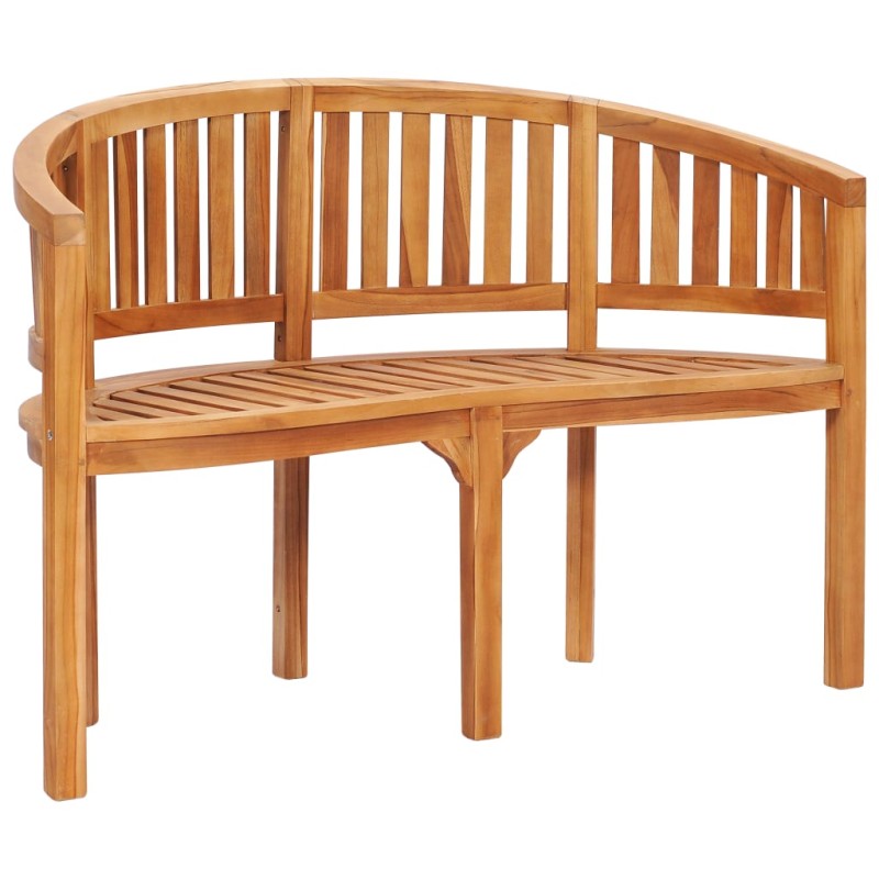 Bananenbank 120 cm Massivholz Teak Bananenbank 120 cm Massivholz Teak