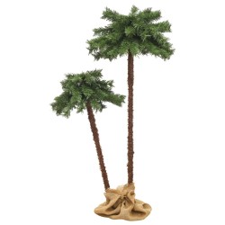 Künstliche Doppel-Palme mit LEDs 90 cm & 150 cm