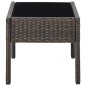 Gartentisch Braun 75x40x37 cm Poly Rattan Gartentisch Braun 75x40x37 cm Poly Rattan