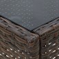 Gartentisch Braun 75x40x37 cm Poly Rattan Gartentisch Braun 75x40x37 cm Poly Rattan